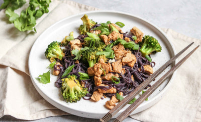 Quick & Flavorful Turkey and Broccoli Stir Fry with Black Rice Noodles