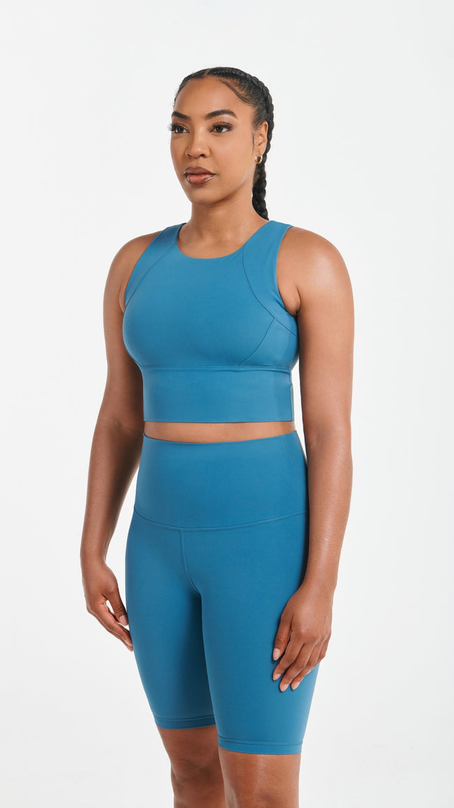 Yarra Biker Shorts - Green-ish - FINAL SALE