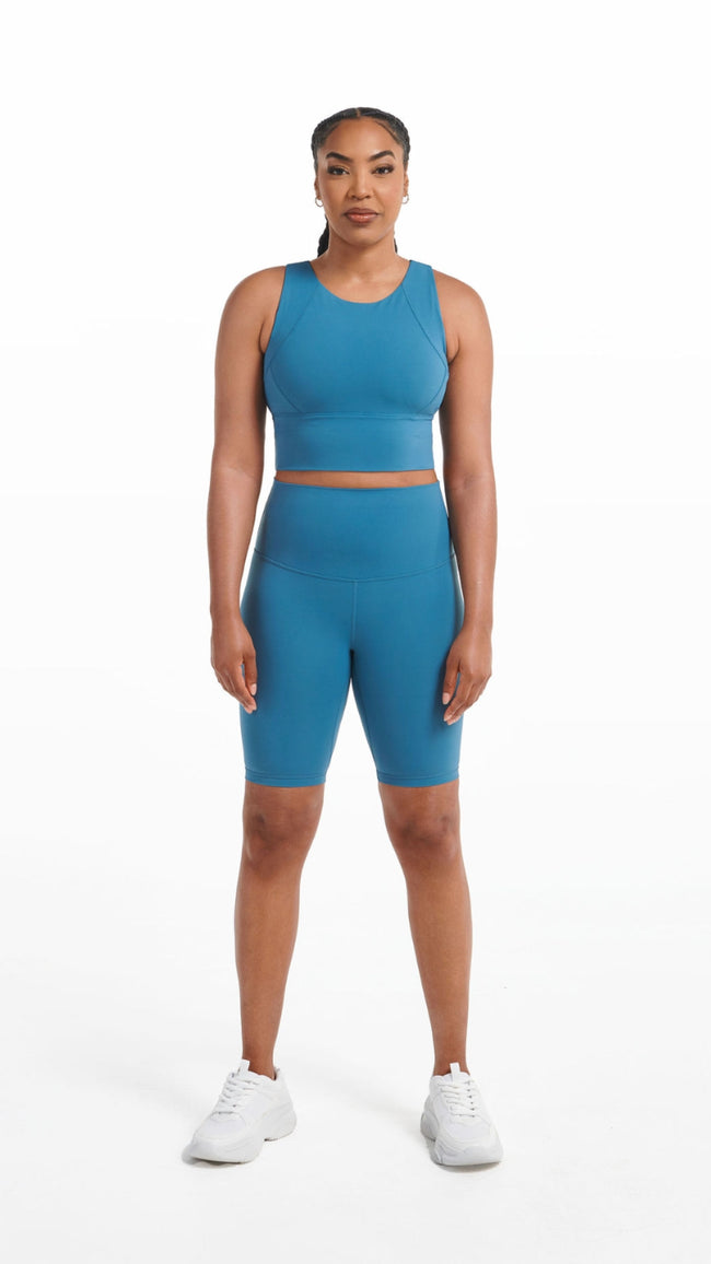 Yarra Biker Shorts - Green-ish - FINAL SALE