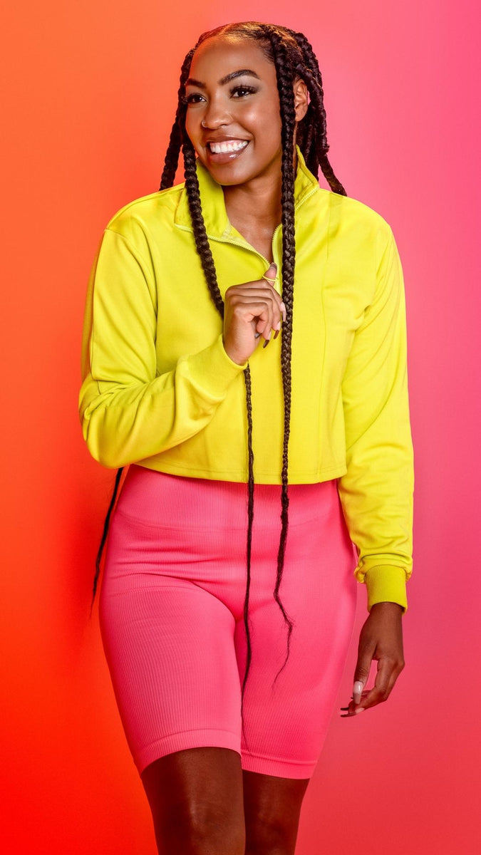 Bai Ribbed Biker Shorts - Hot Pink | ROAM LOUD®
