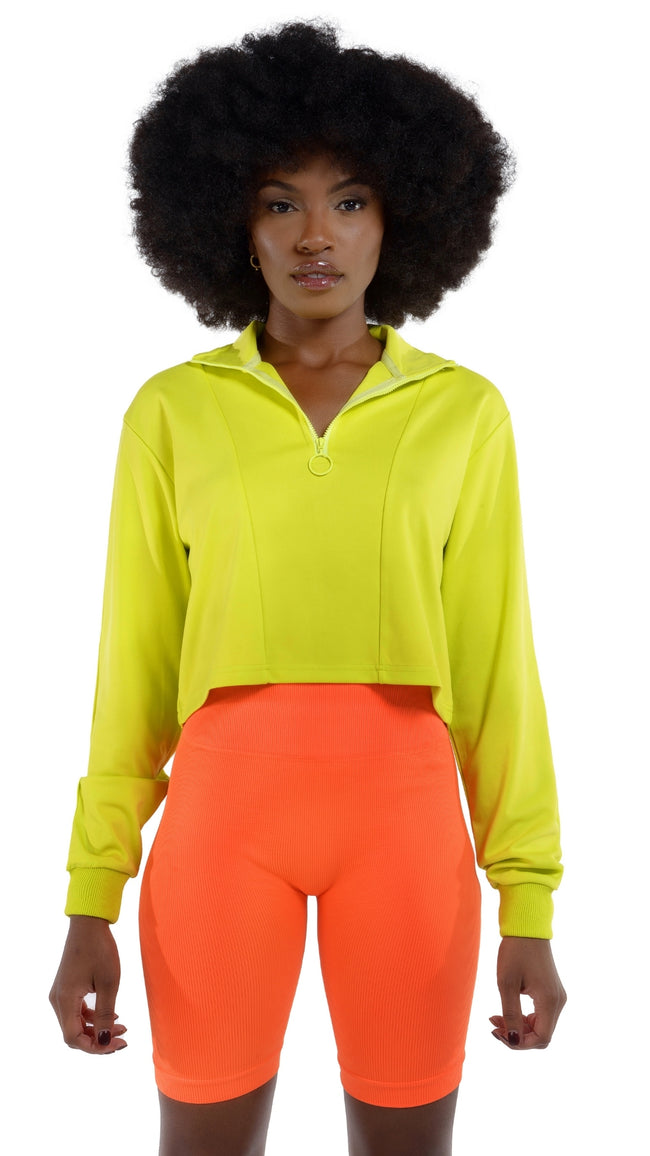 Bai Ribbed Biker Shorts - Orange - Roam Loud