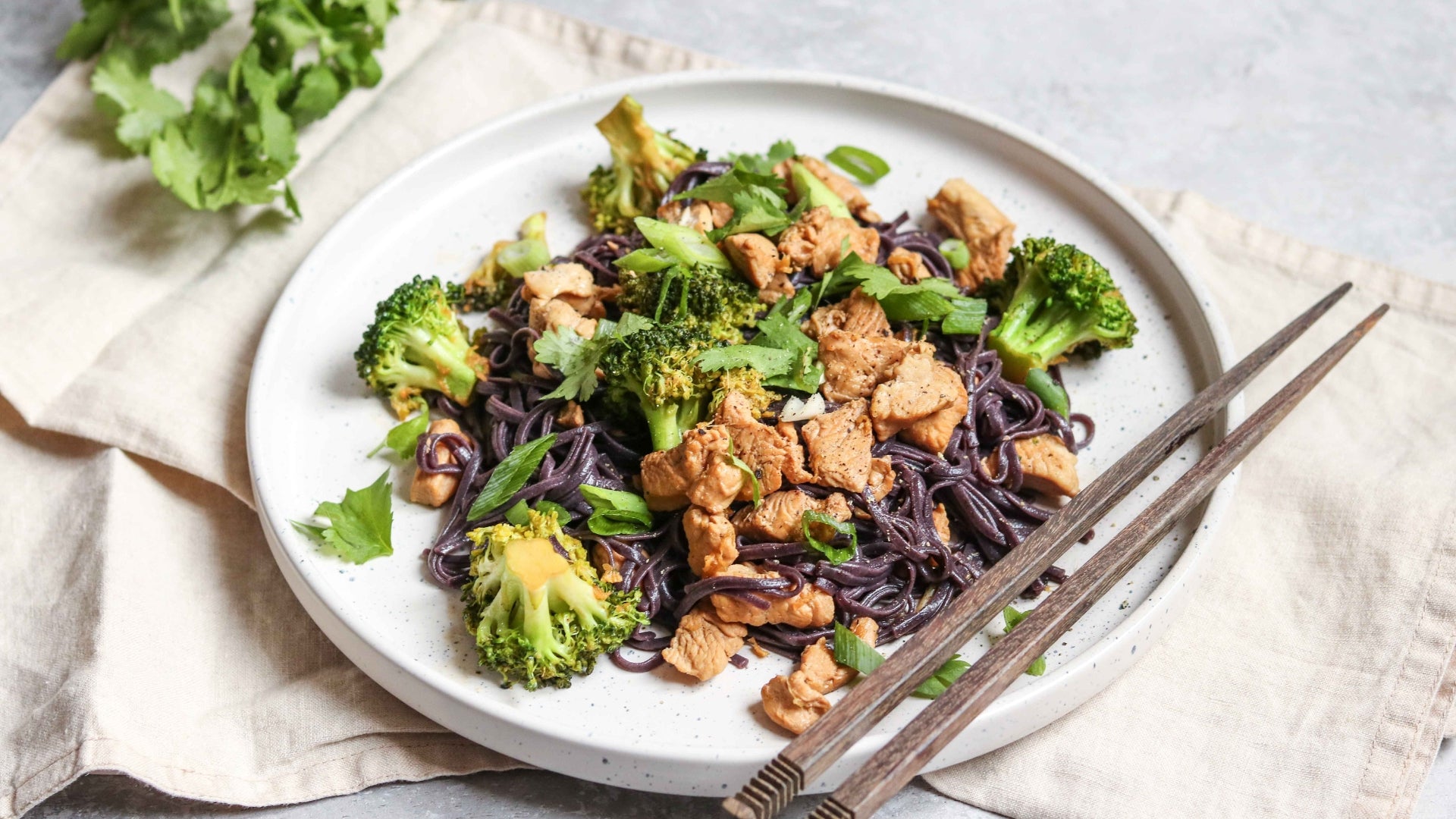 Quick & Flavorful Turkey and Broccoli Stir Fry with Black Rice Noodles