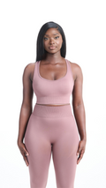 Front view of Mauve Shavo Seamless bra