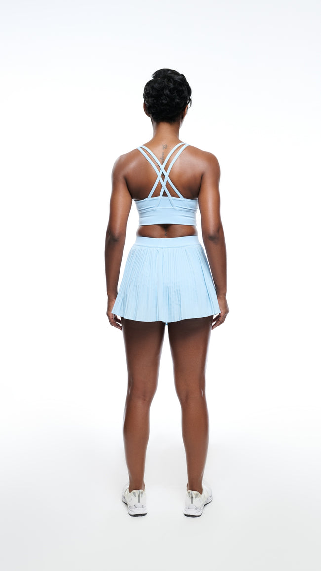 Sky Pleated Skirt